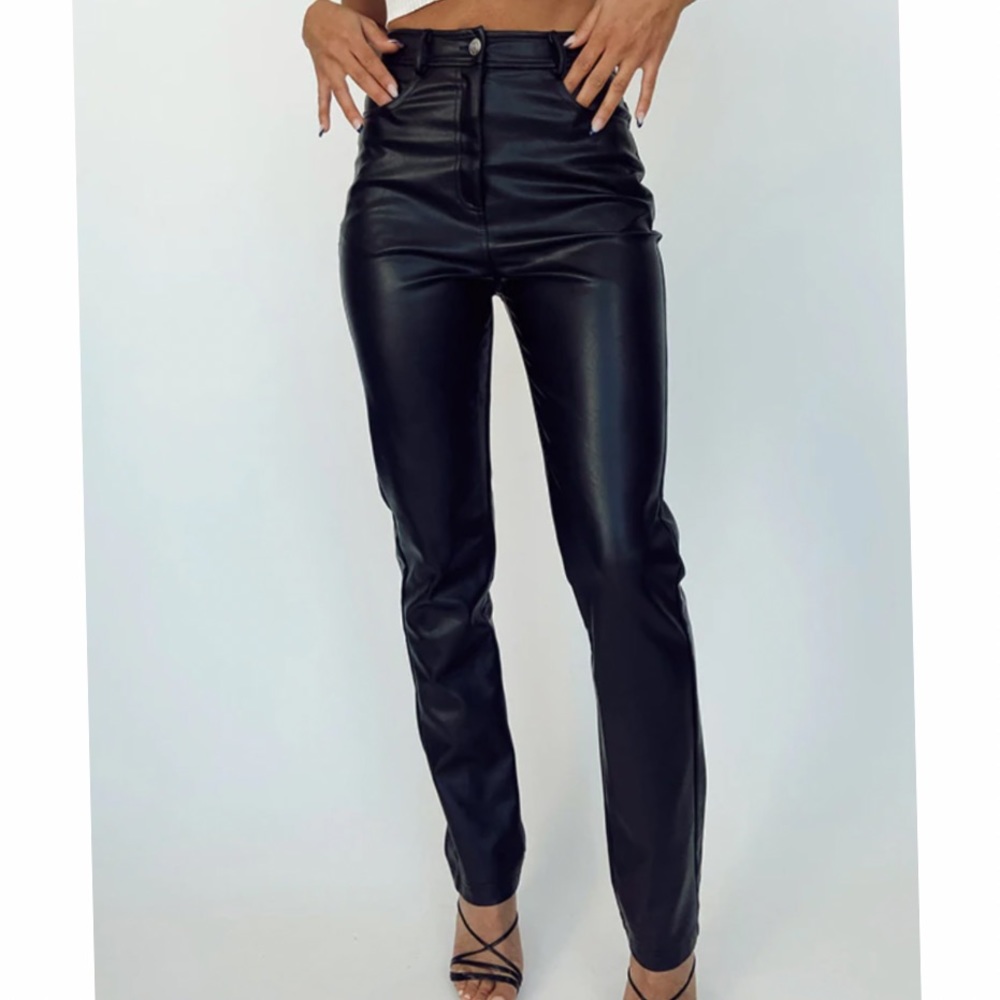 12th tribe Riley Vegan Leather Pants